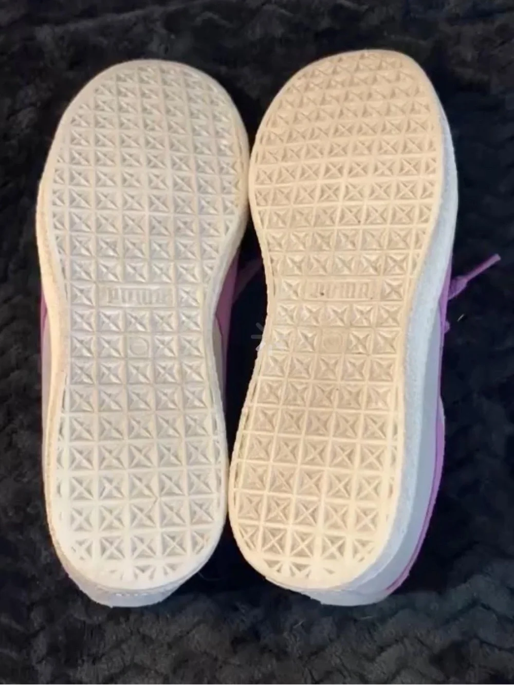 Puma CLYDE Basket Classic grey and purple trainers 181632 38 Size 9